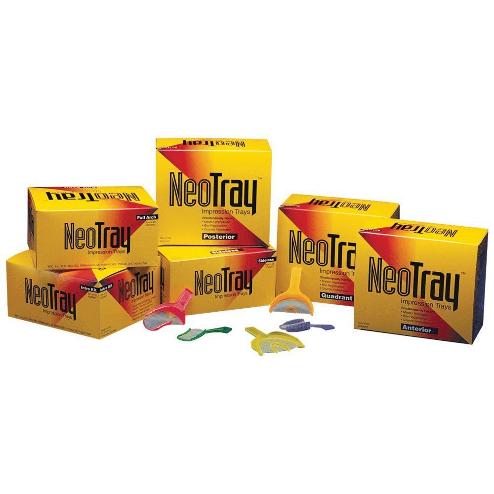 Premier Dental 2203NT NeoTray Quadrant Triple Bite Impression Trays 40/Bx Premier Dental 2203NT NeoTray Quadrant Triple Bite Impression Trays 40/Bx
